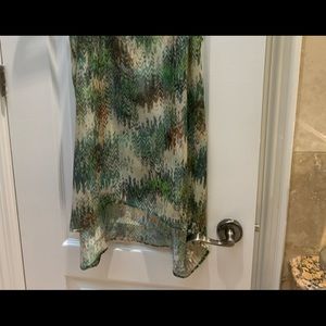 Silk summer tunic tank top
